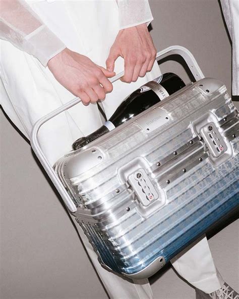 dior rimowa champagne case|Dior champagne luggage.